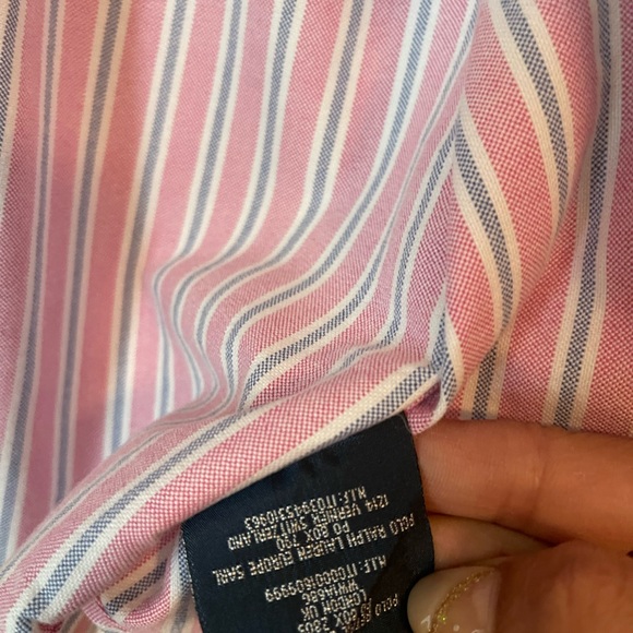 Ralph Lauren button down Oxford shirt size l 16-18 - Picture 7 of 8